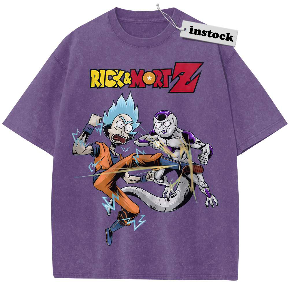Dragon Ball x Rick and Morty Shirt, Animated Shirt, Vintage T-Shirt