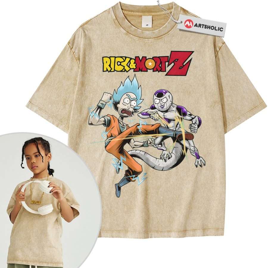 Dragon Ball x Rick and Morty Shirt For Kids, Animated Shirt For Kids, Vintage T-Shirt For Kids - Image 12