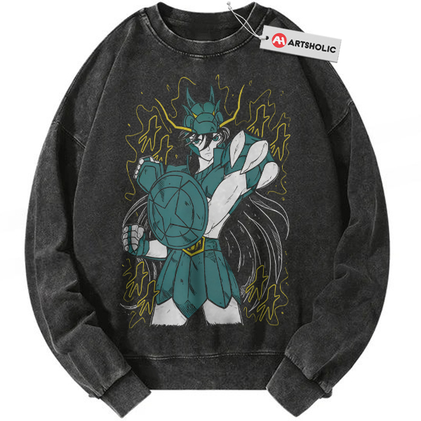 Dragon Shiryu Sweatshirt, Saint Seiya Sweatshirt, Anime Sweatshirt, Vintage Sweatshirt