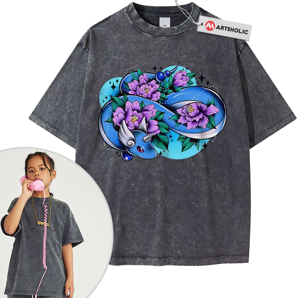 Dragonair Shirt For Kids, Pokemon Shirt For Kids, Anime Shirt For Kids, Vintage T-Shirt For Kids - Image 5