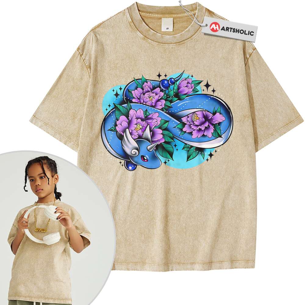 Alternative view of Dragonair Shirt For Kids, Pokemon Shirt For Kids, Anime Shirt For Kids, Vintage T-Shirt For Kids
