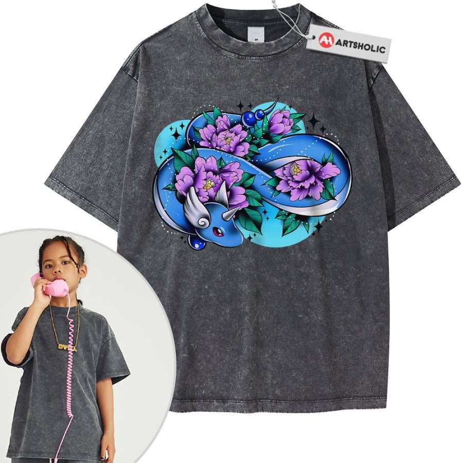 Dragonair Shirt For Kids, Pokemon Shirt For Kids, Anime Shirt For Kids, Vintage T-Shirt For Kids - Image 11