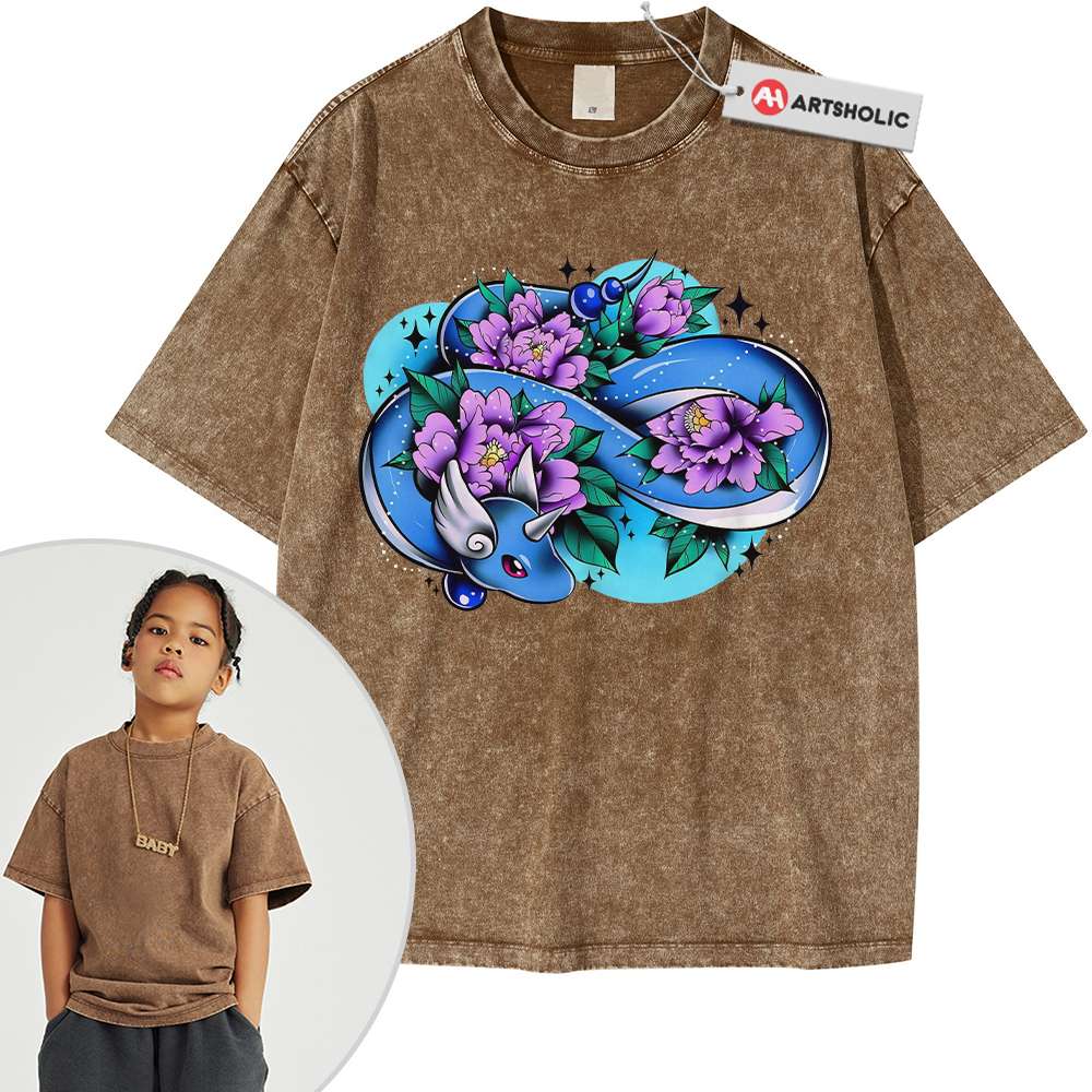 Dragonair Shirt For Kids, Pokemon Shirt For Kids, Anime Shirt For Kids, Vintage T-Shirt For Kids - Image 3