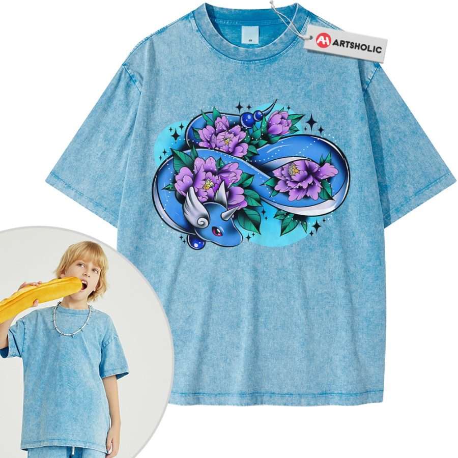 Dragonair Shirt For Kids, Pokemon Shirt For Kids, Anime Shirt For Kids, Vintage T-Shirt For Kids - Image 8