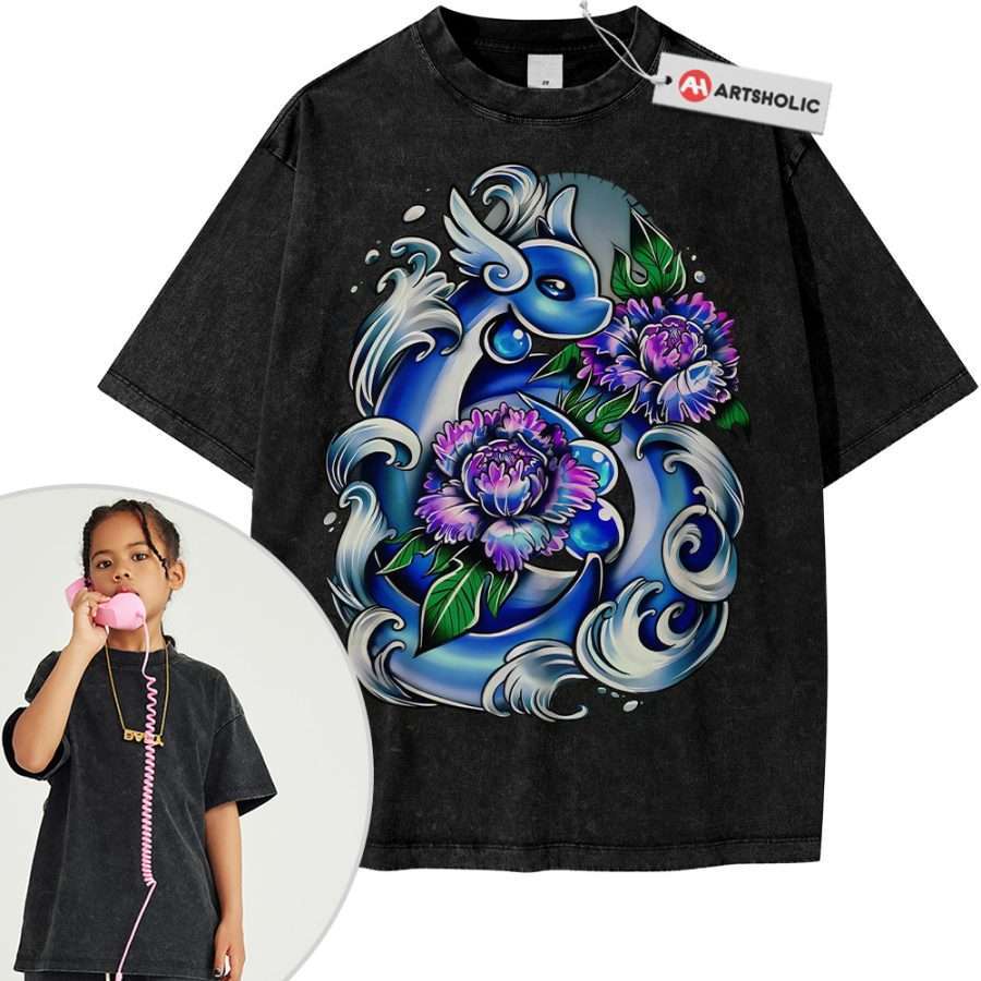 Dragonair Shirt For Kids, Pokemon Shirt For Kids, Anime Shirt For Kids, Vintage Tee For Kids - Image 6