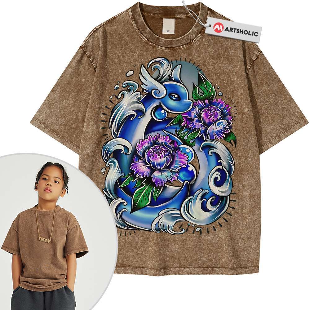 Dragonair Shirt For Kids, Pokemon Shirt For Kids, Anime Shirt For Kids, Vintage Tee For Kids - Image 3