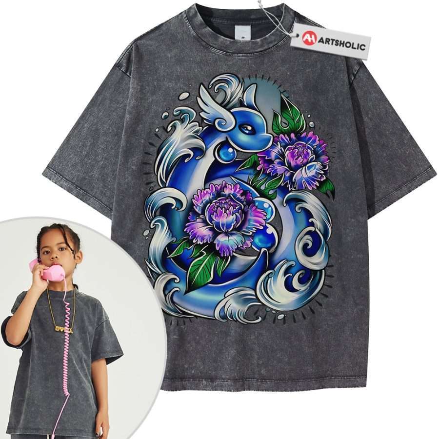 Dragonair Shirt For Kids, Pokemon Shirt For Kids, Anime Shirt For Kids, Vintage Tee For Kids - Image 10