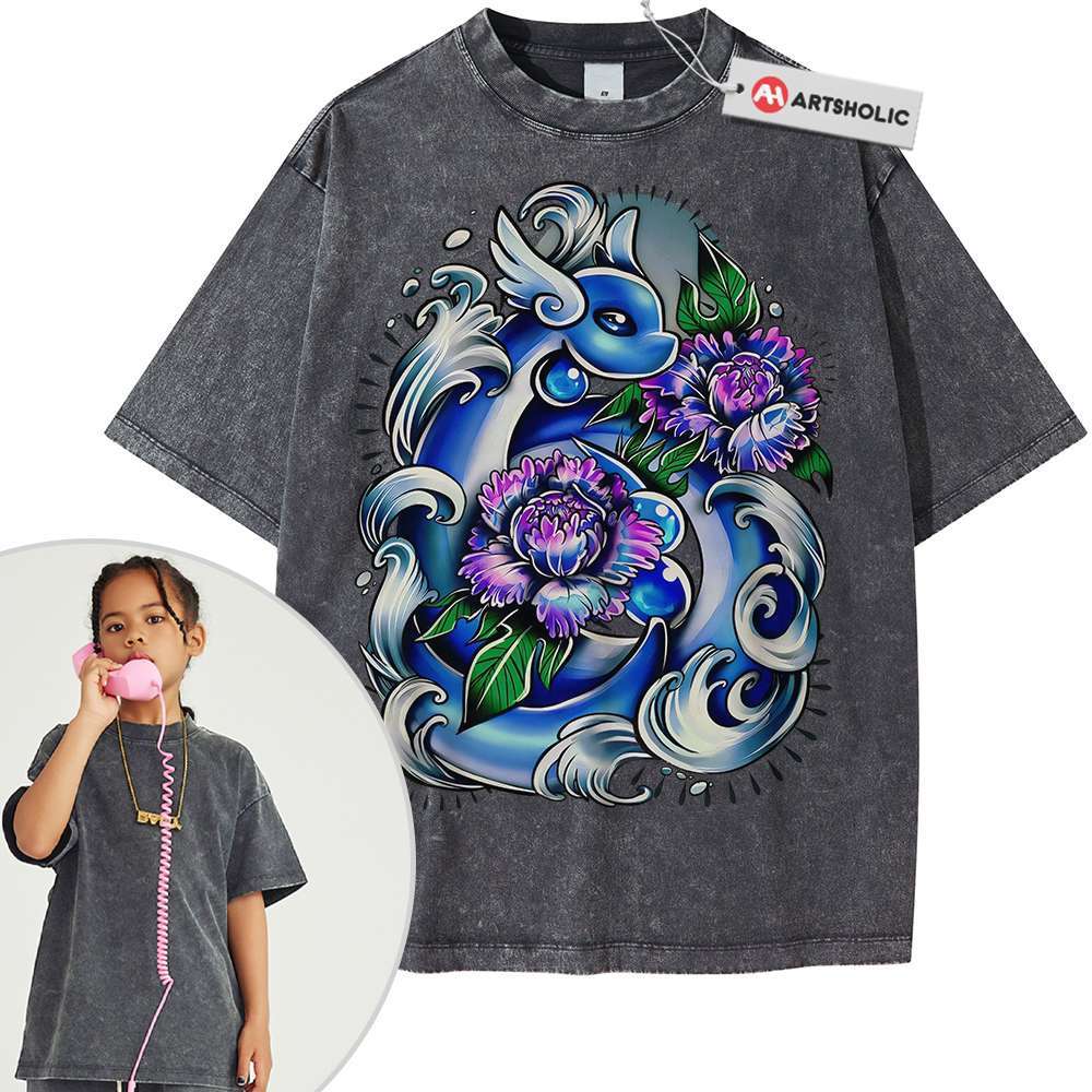 Dragonair Shirt For Kids, Pokemon Shirt For Kids, Anime Shirt For Kids, Vintage Tee For Kids - Image 5
