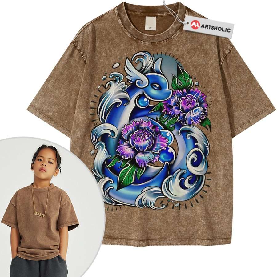 Dragonair Shirt For Kids, Pokemon Shirt For Kids, Anime Shirt For Kids, Vintage Tee For Kids - Image 8