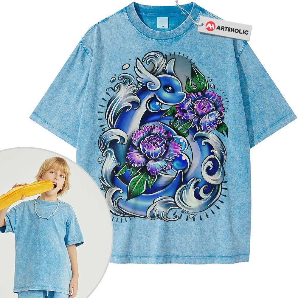 Dragonair Shirt For Kids, Pokemon Shirt For Kids, Anime Shirt For Kids, Vintage Tee For Kids