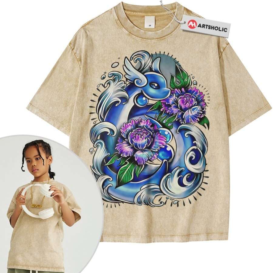Dragonair Shirt For Kids, Pokemon Shirt For Kids, Anime Shirt For Kids, Vintage Tee For Kids - Image 11