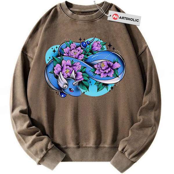 Alternative view of Dragonair Sweatshirt, Pokemon Sweatshirt, Anime Sweatshirt, Vintage Sweatshirt