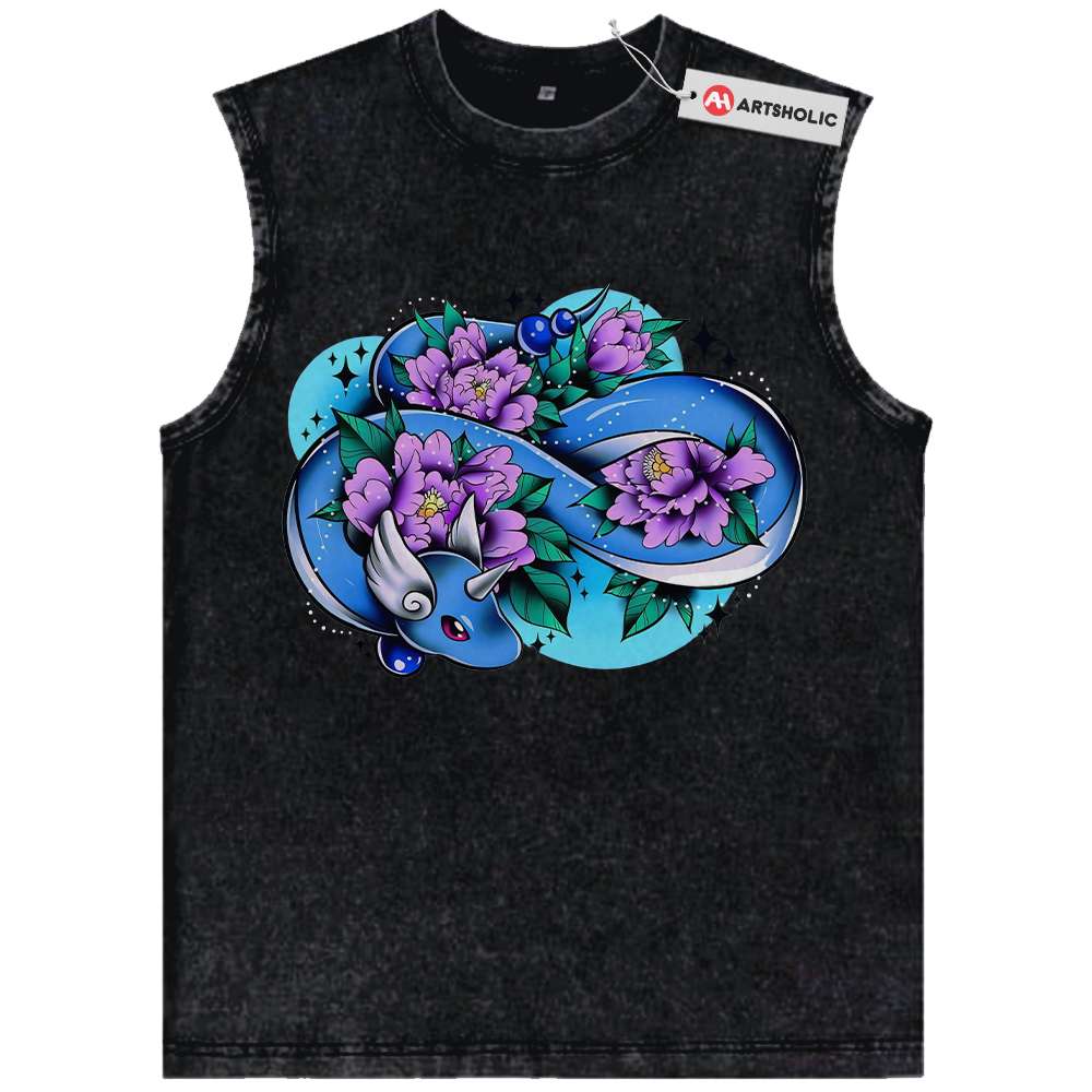 Dragonair Tank Top, Pokemon Tank Top, Anime Tank Top, Vintage Tank Top