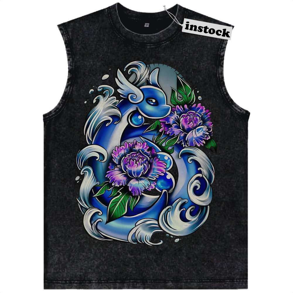 Dragonair Tank Top, Pokemon Tank Top, Anime Tank Top, Vintage Tank Top
