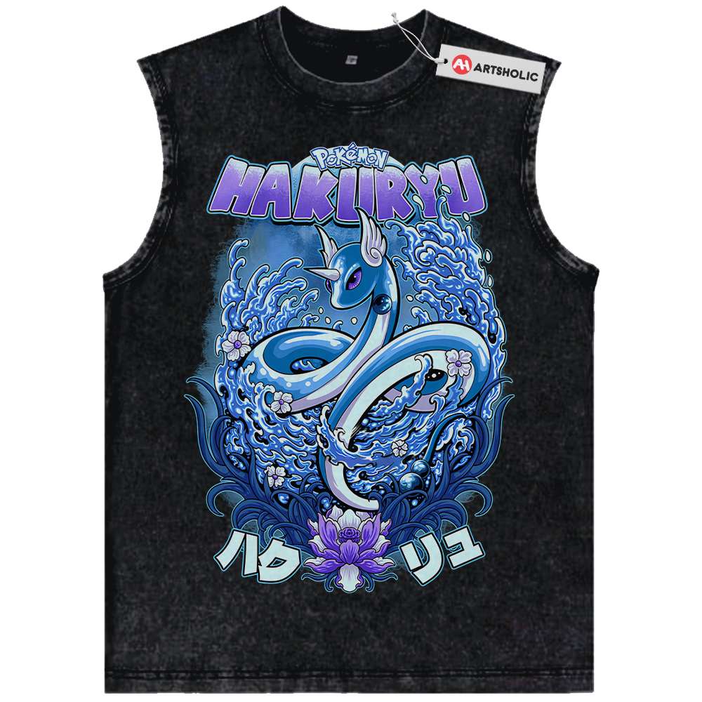 Dragonair Tank Top, Pokemon Tank Top, Anime Tank Top, Vintage Tank Top