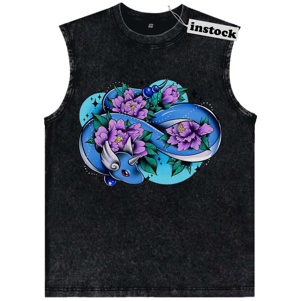 Dragonair Tank Top, Pokemon Tank Top, Anime Tank Top, Vintage Tank Top