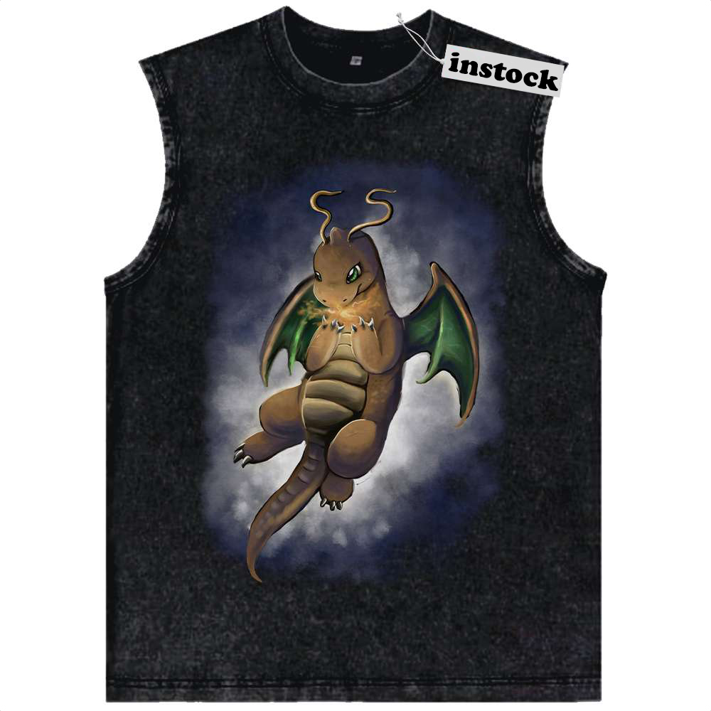Dragonite Tank Top, Pokemon Tank Top, Anime Tank Top, Vintage Tank Top