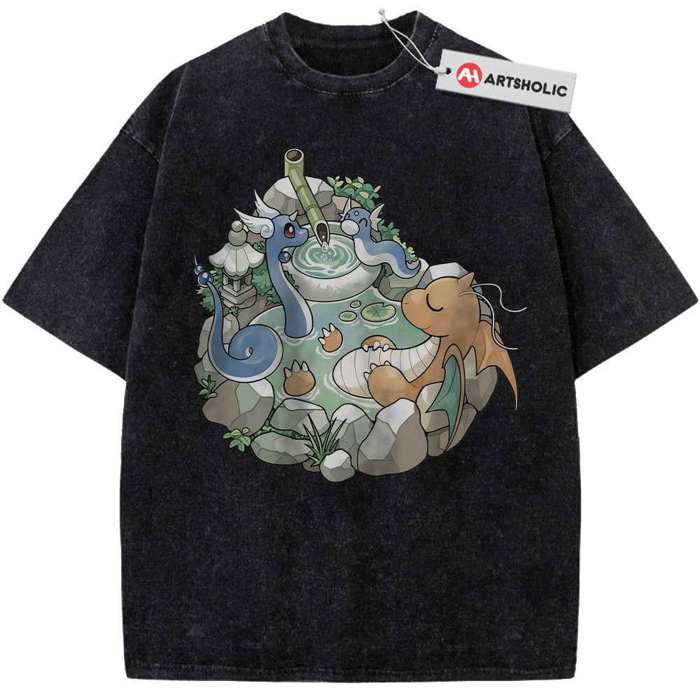 Alternative view of Dratini Shirt, Dragonair Shirt, Dragonite Shirt, Pokemon shirt, Anime Shirt, Vintage Tee