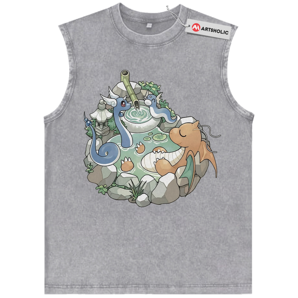 Dratini Tank Top, Dragonair Tank Top, Dragonite Tank Top, Pokemon Tank Top, Anime Tank Top, Vintage Tank Top