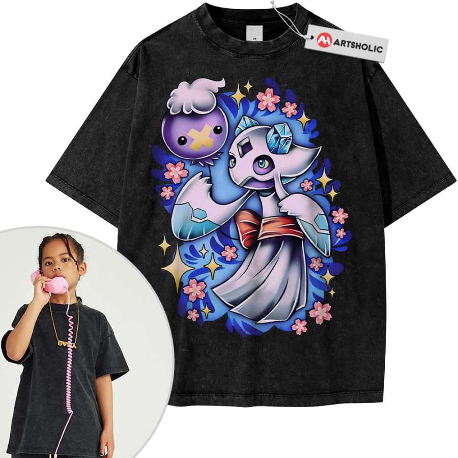 Drifloon and Froslass Shirt For Kids, Pokemon Shirt For Kids, Anime Shirt For Kids, Vintage T-Shirt For Kids - Image 6
