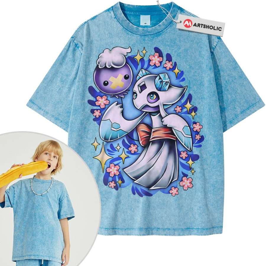 Drifloon and Froslass Shirt For Kids, Pokemon Shirt For Kids, Anime Shirt For Kids, Vintage T-Shirt For Kids - Image 7