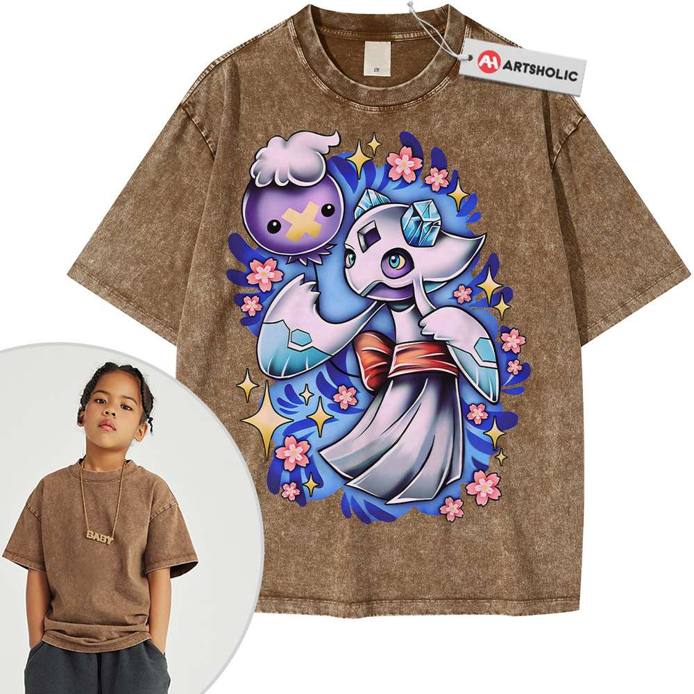 Drifloon and Froslass Shirt For Kids, Pokemon Shirt For Kids, Anime Shirt For Kids, Vintage T-Shirt For Kids - Image 3