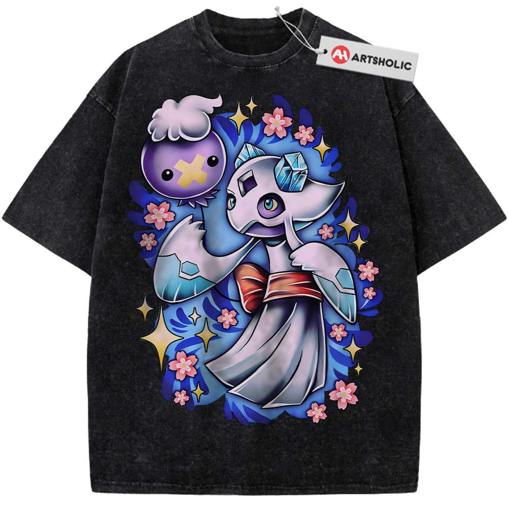 Alternative view of Drifloon and Froslass Shirt, Pokemon shirt, Anime Shirt, Vintage T-Shirt