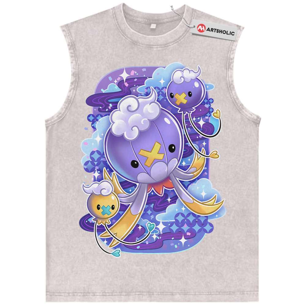 Alternative view of Drifloon Tank Top, Drifblim Tank Top, Pokemon Tank Top, Anime Tank Top, Vintage Tank Top