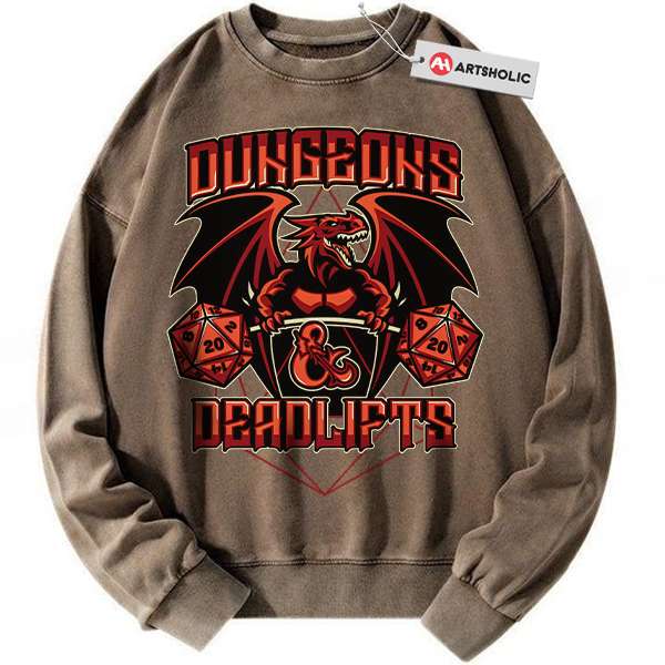 Alternative view of Dungeons and Dragons Sweatshirt, Game Sweatshirt, Vintage Sweater
