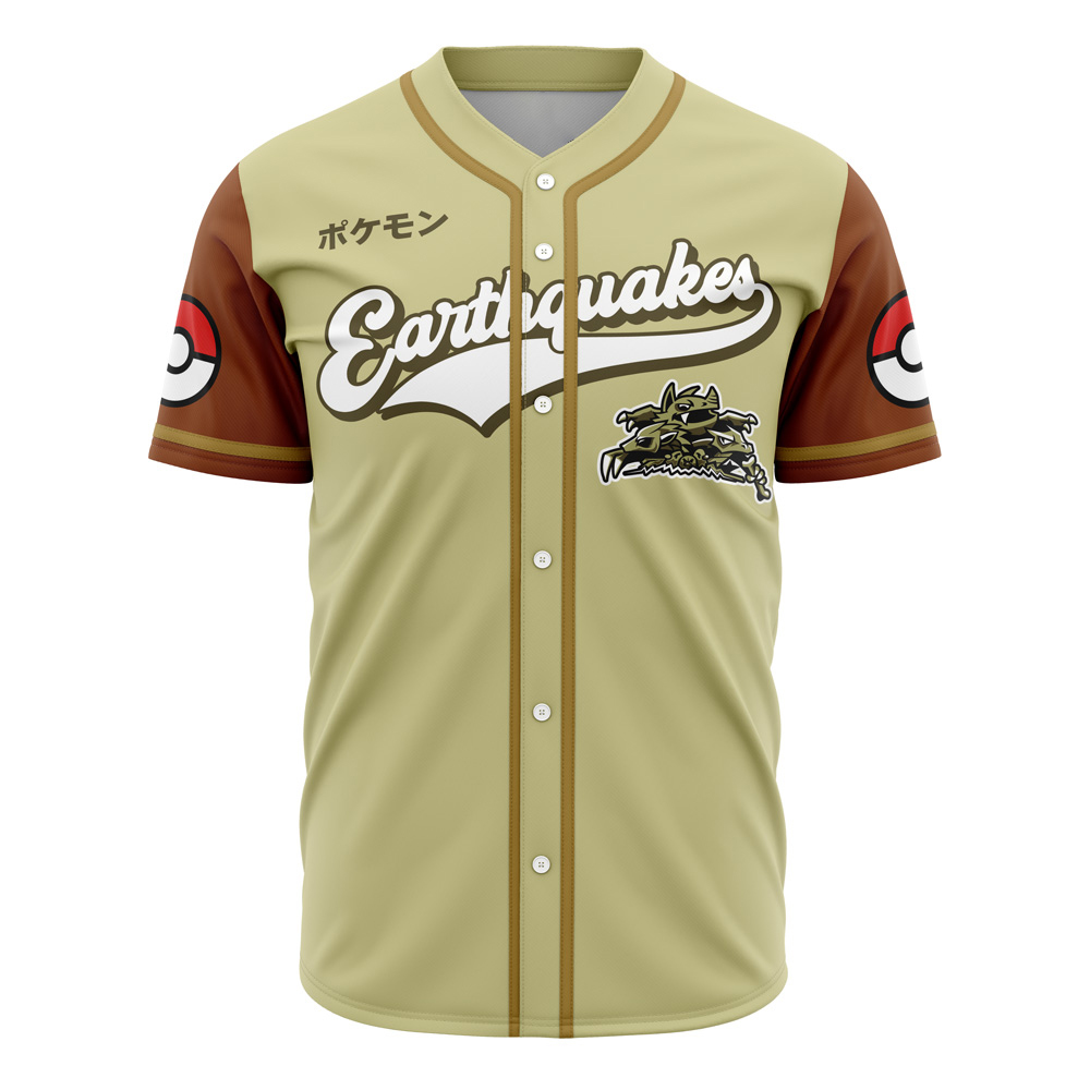 Earthquakes Pokemon Custom Baseball Jersey - Otaku Hall