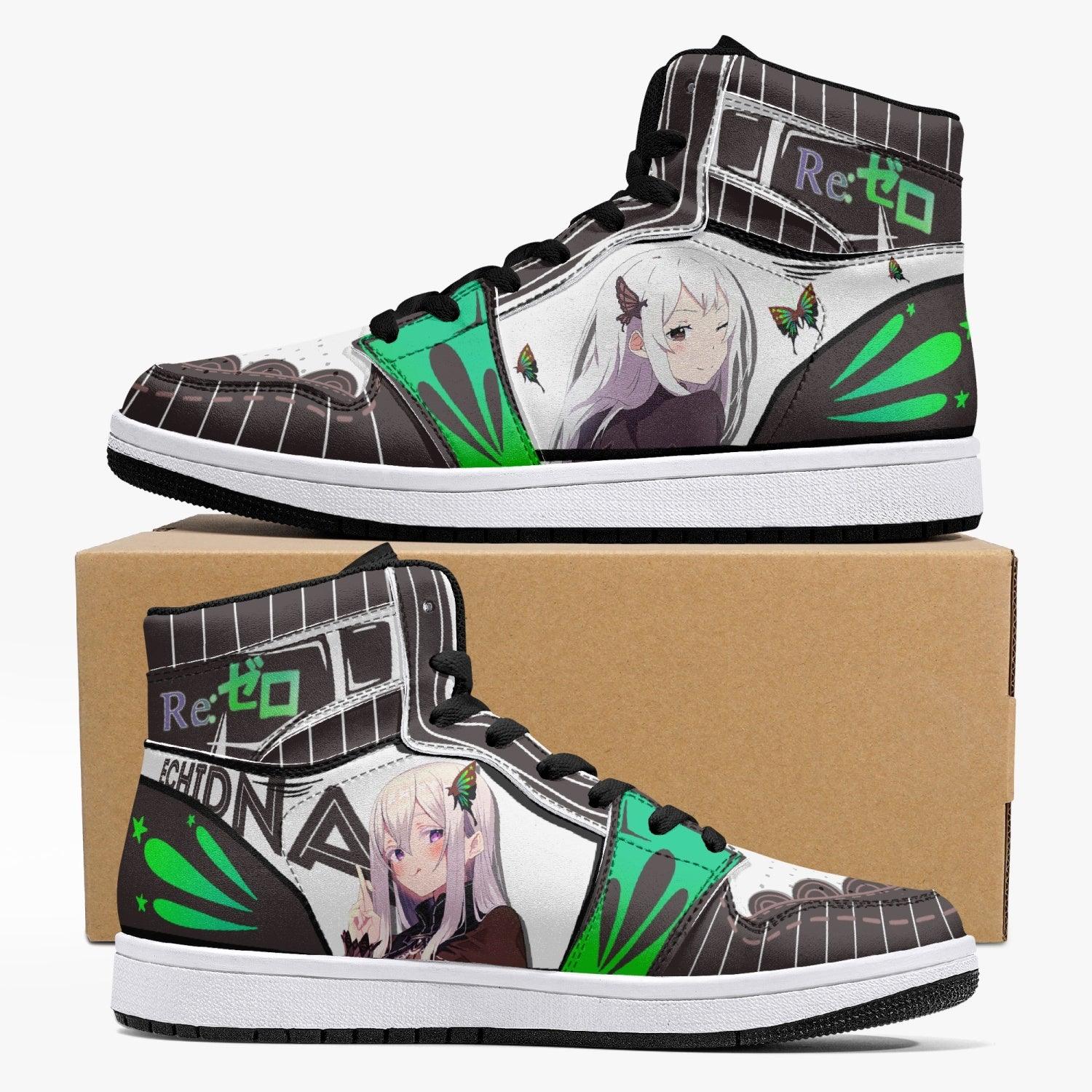 Echidna ReZero Custom Sneaker Mid 1 Basketball Shoes - Otaku Hall