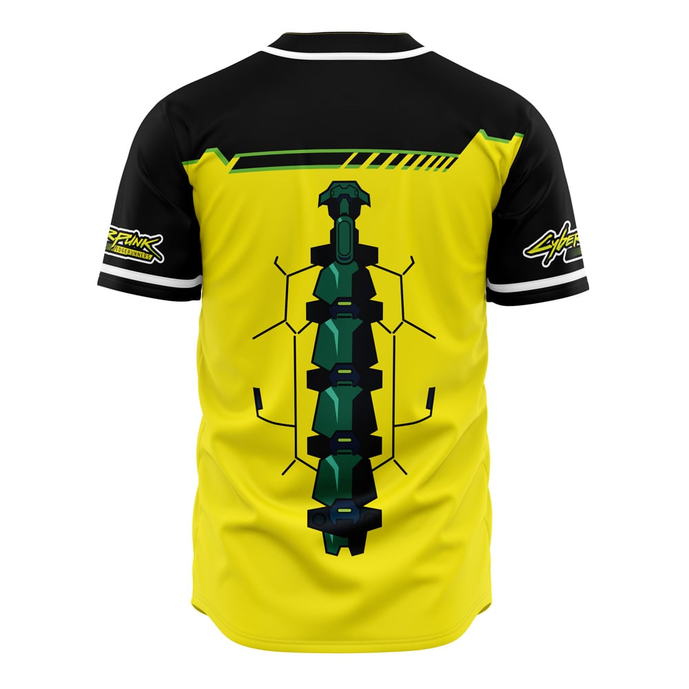 Alternative view of Edgerunners V2 Cyberpunk 2077 Baseball Jersey