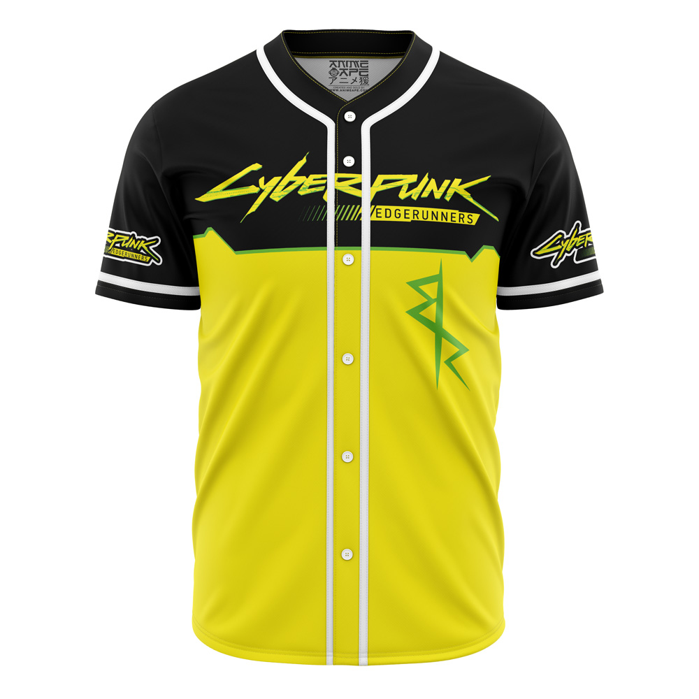 Alternative view of Edgerunners V2 Cyberpunk 2077 Baseball Jersey