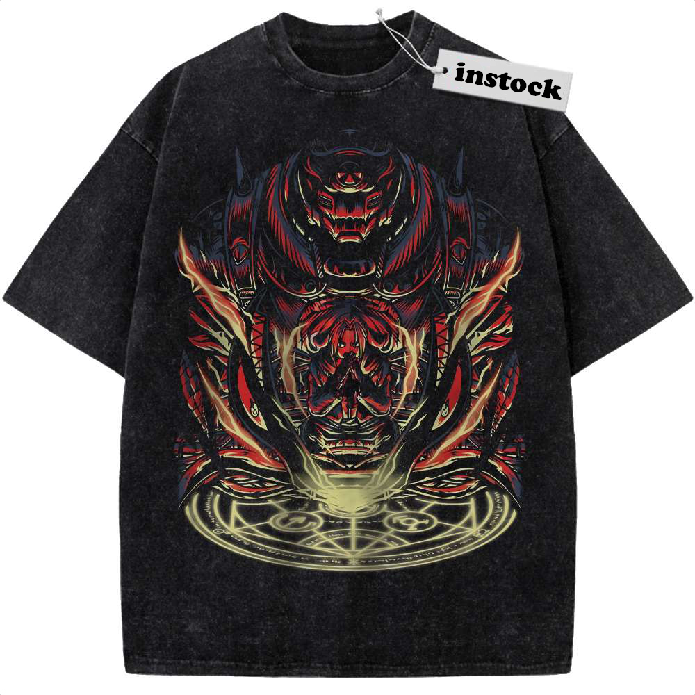 Edward Elric Shirt, Alphonse Elric Shirt, Fullmetal Alchemist Shirt, Anime Shirt, Vintage Tee