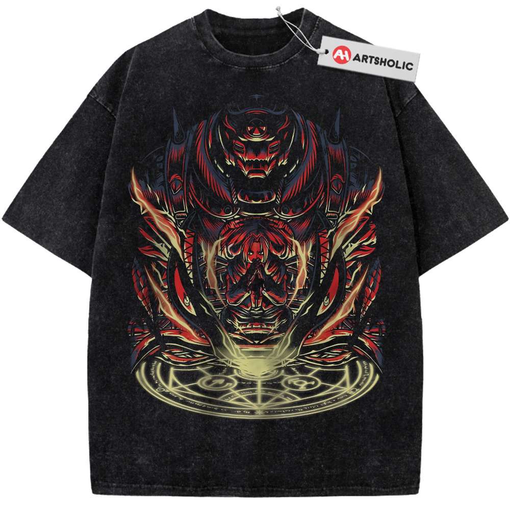 Edward Elric Shirt, Alphonse Elric Shirt, Fullmetal Alchemist Shirt, Anime Shirt, Vintage Tee