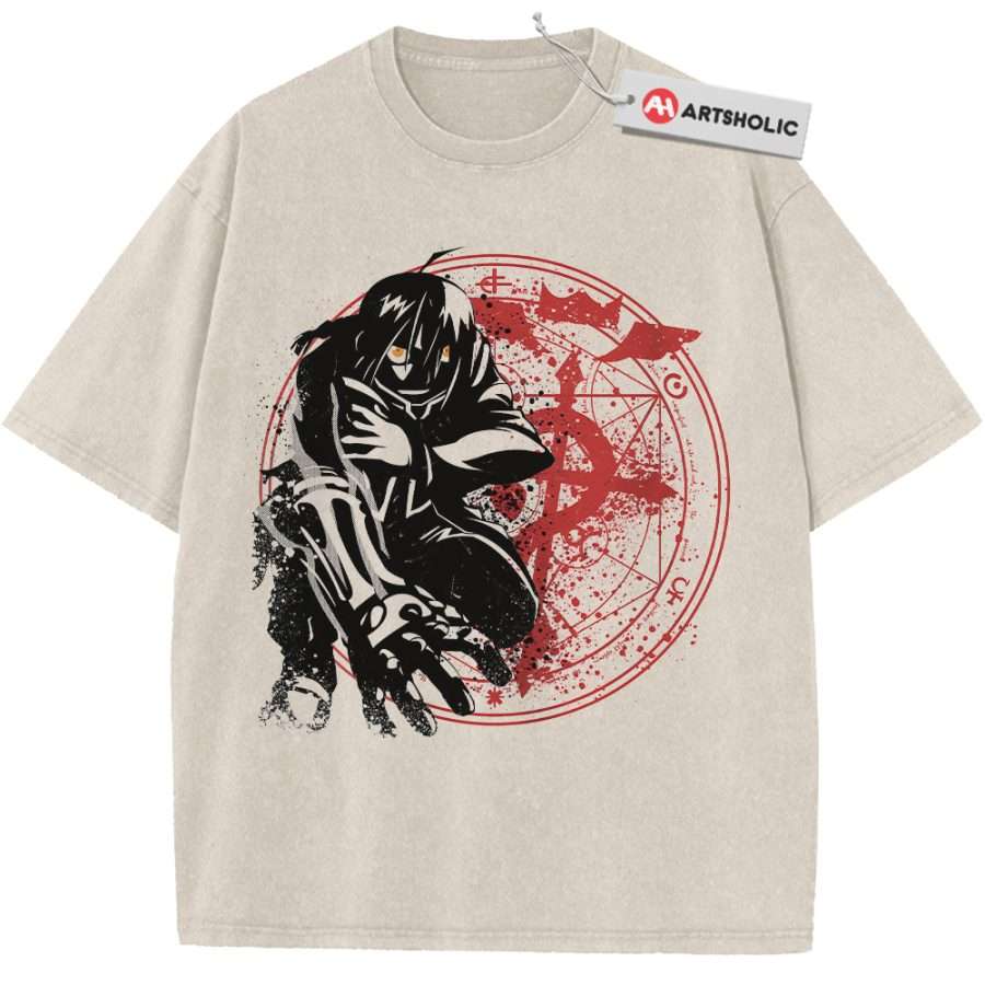Alternative view of Edward Elric Shirt, Fullmetal Alchemist Shirt, Anime Shirt, Vintage T-Shirt
