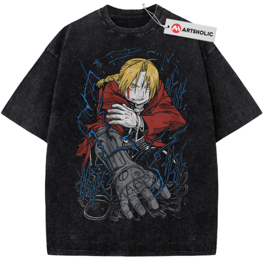 Alternative view of Edward Elric Shirt, Fullmetal Alchemist Shirt, Anime Shirt, Vintage Tee