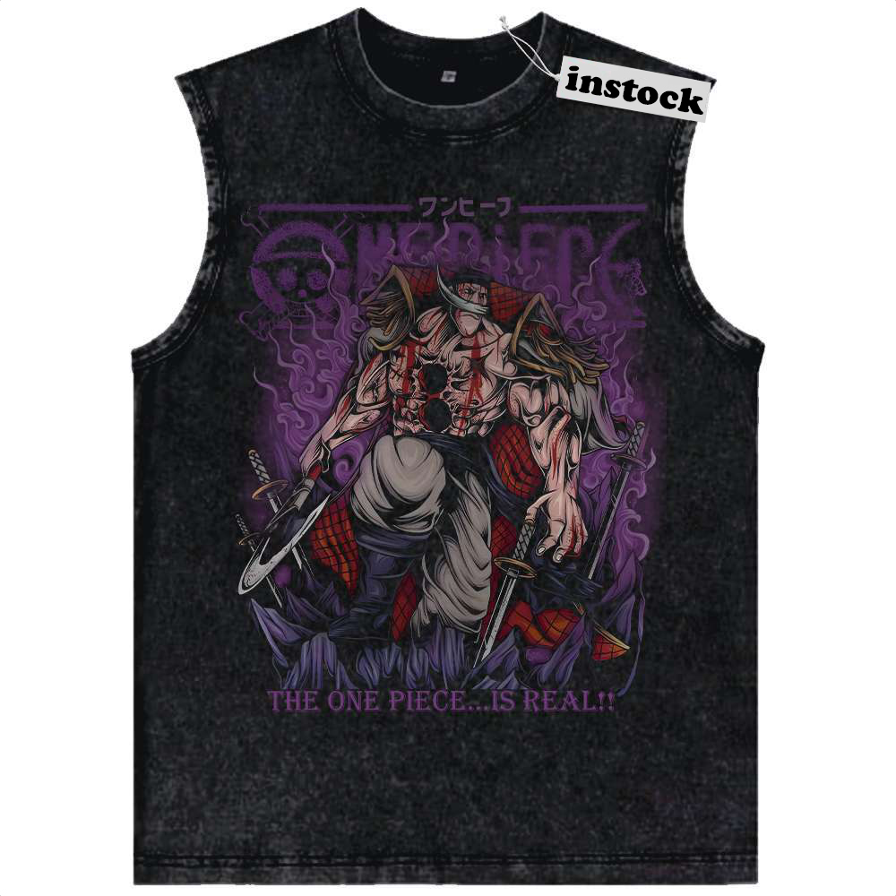 Edward Newgate - Whitebeard Tank Top, One Piece Tank Top, Anime Tank Top, Vintage Tank Top