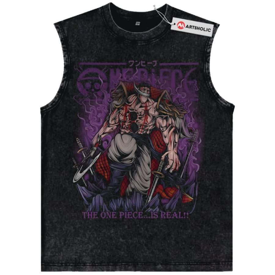 Alternative view of Edward Newgate - Whitebeard Tank Top, One Piece Tank Top, Anime Tank Top, Vintage Tank Top