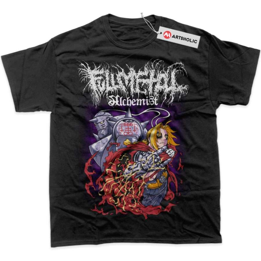 Alternative view of Edward vs Alphonse Elric Shirt, Fullmetal Alchemist Shirt, Anime Shirt, Graphic T-Shirt