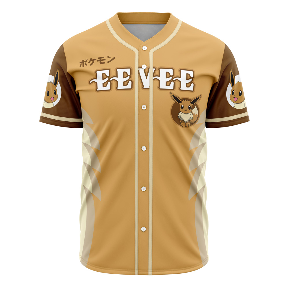 Eevee Eeveelution Pokemon Custom Baseball Jersey - Otaku Hall
