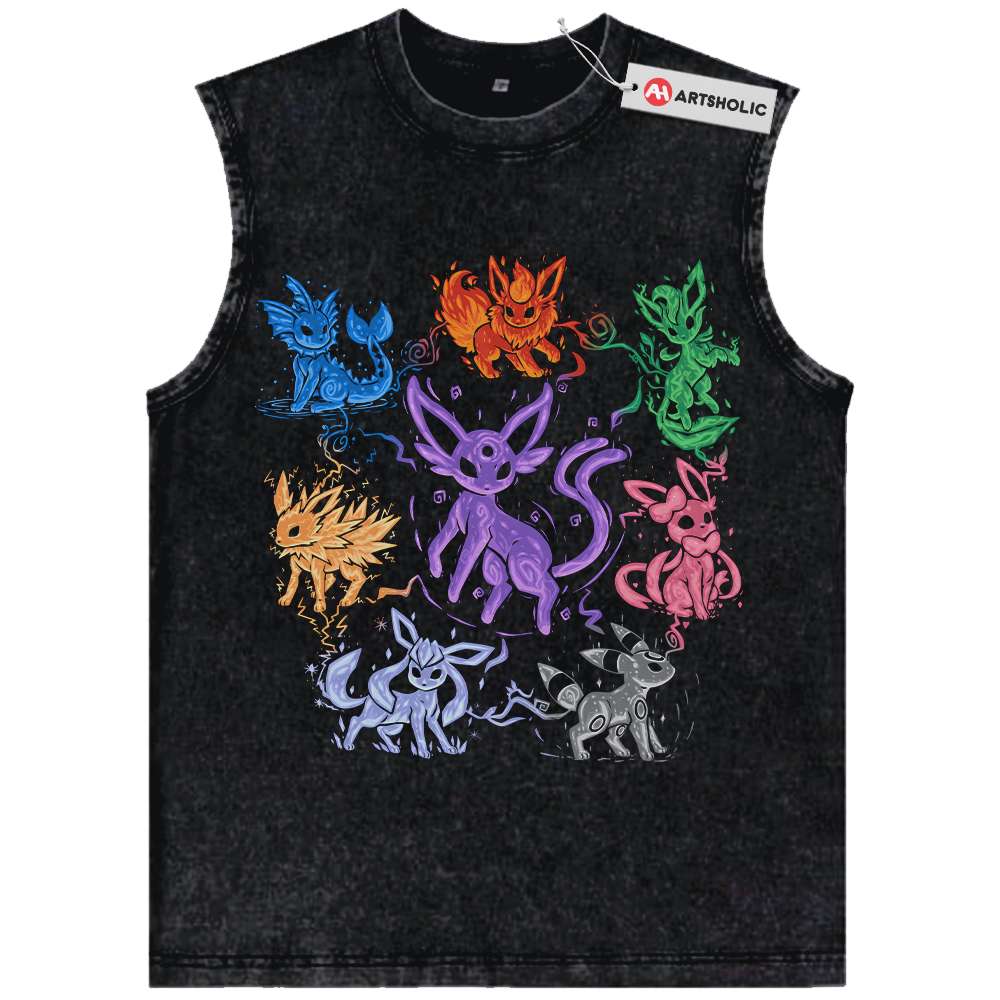 Eevee Evolution Tank Top, Pokemon Tank Top, Anime Tank Top, Vintage Tank Top