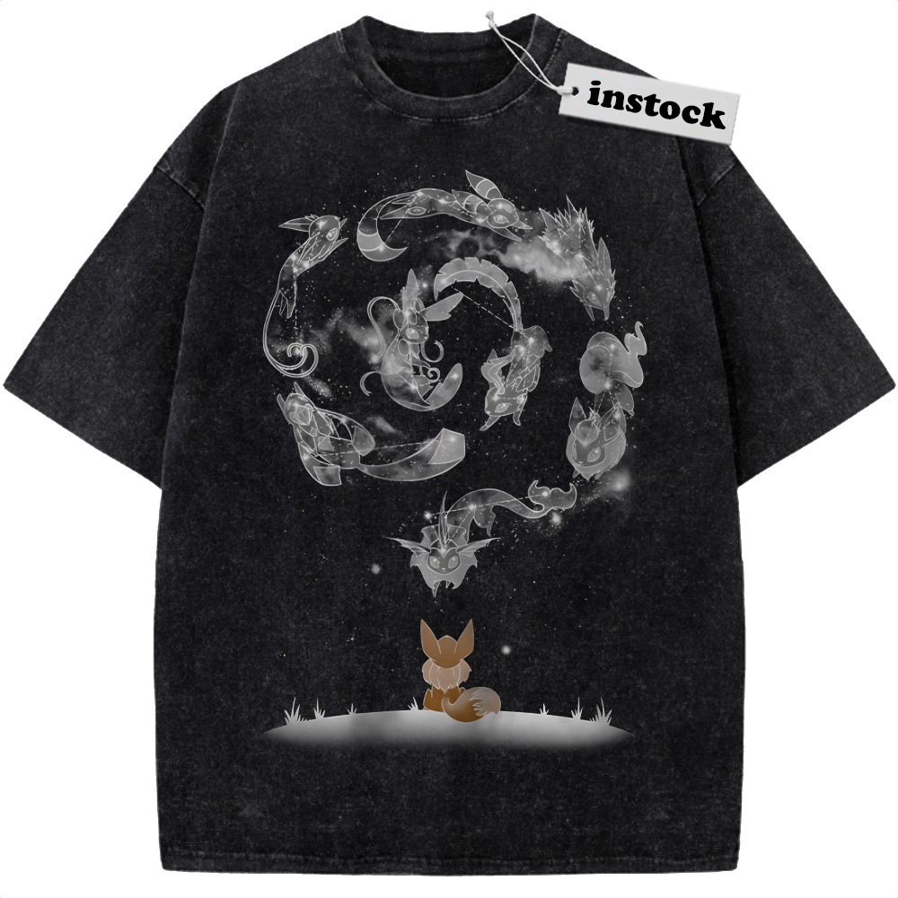 Eevee Evolutions Shirt, Pokemon Shirt, PKM Shirt, Anime Shirt, Vintage T-Shirt