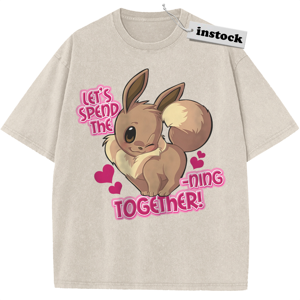 Eevee Evolutions Shirt, Pokemon Shirt, PKM Shirt, Valentine's Day Shirt, Anime Shirt, Vintage Tee