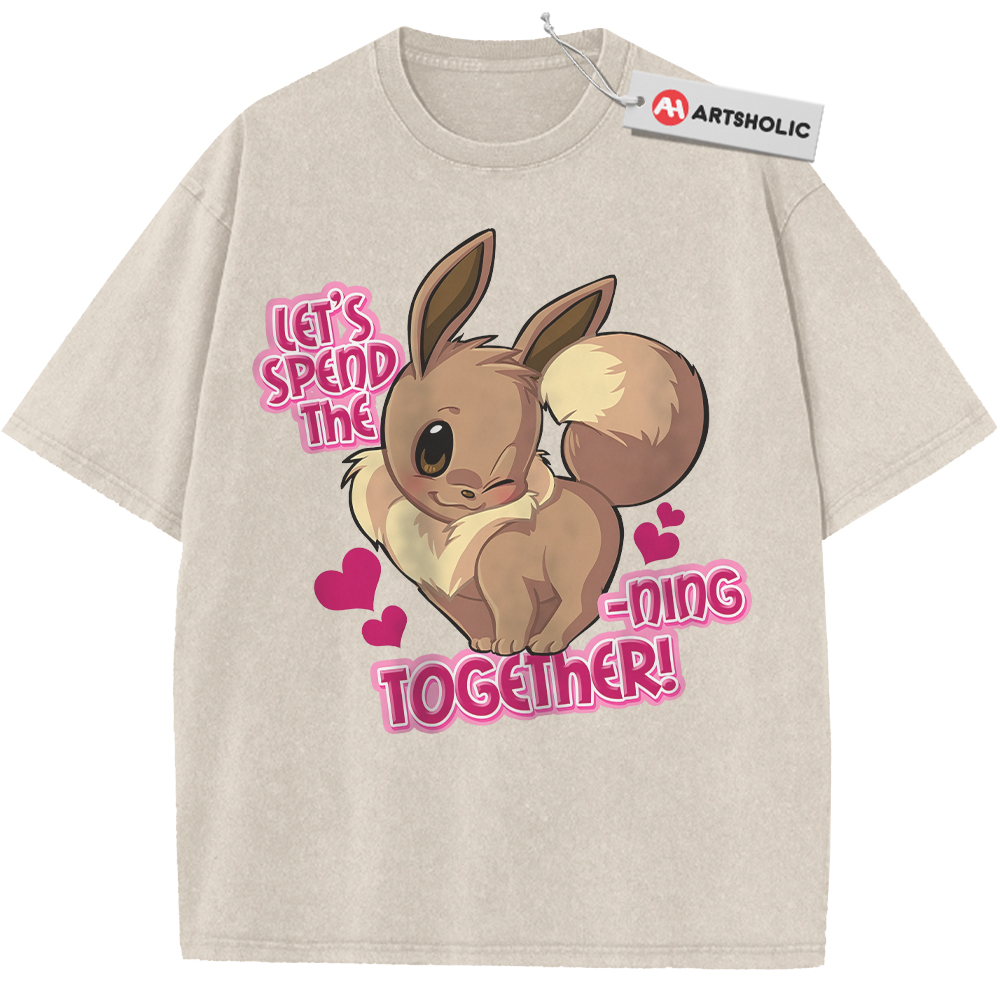 Eevee Evolutions Shirt, Pokemon Shirt, PKM Shirt, Valentine's Day Shirt, Anime Shirt, Vintage Tee