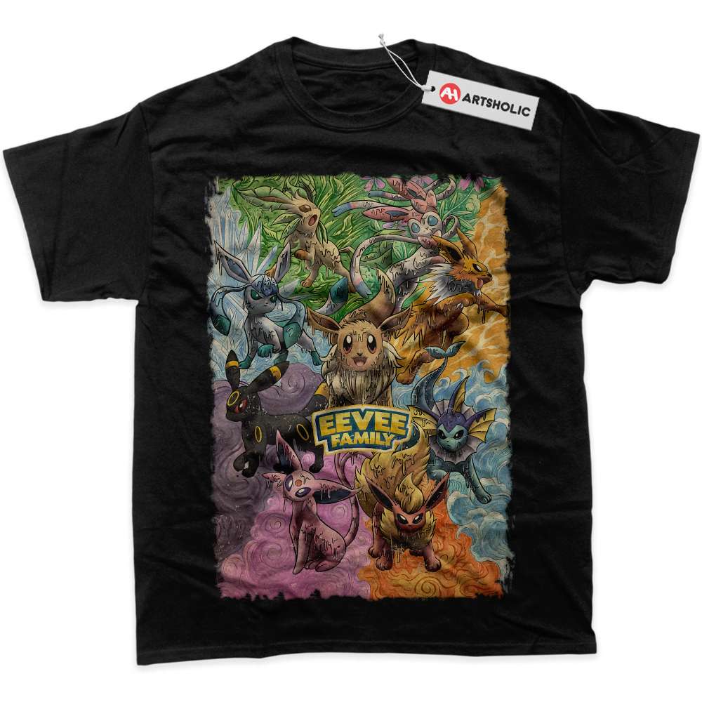 Alternative view of Eevee Shirt, Pokemon Shirt, Anime Shirt, Graphic T-Shirt