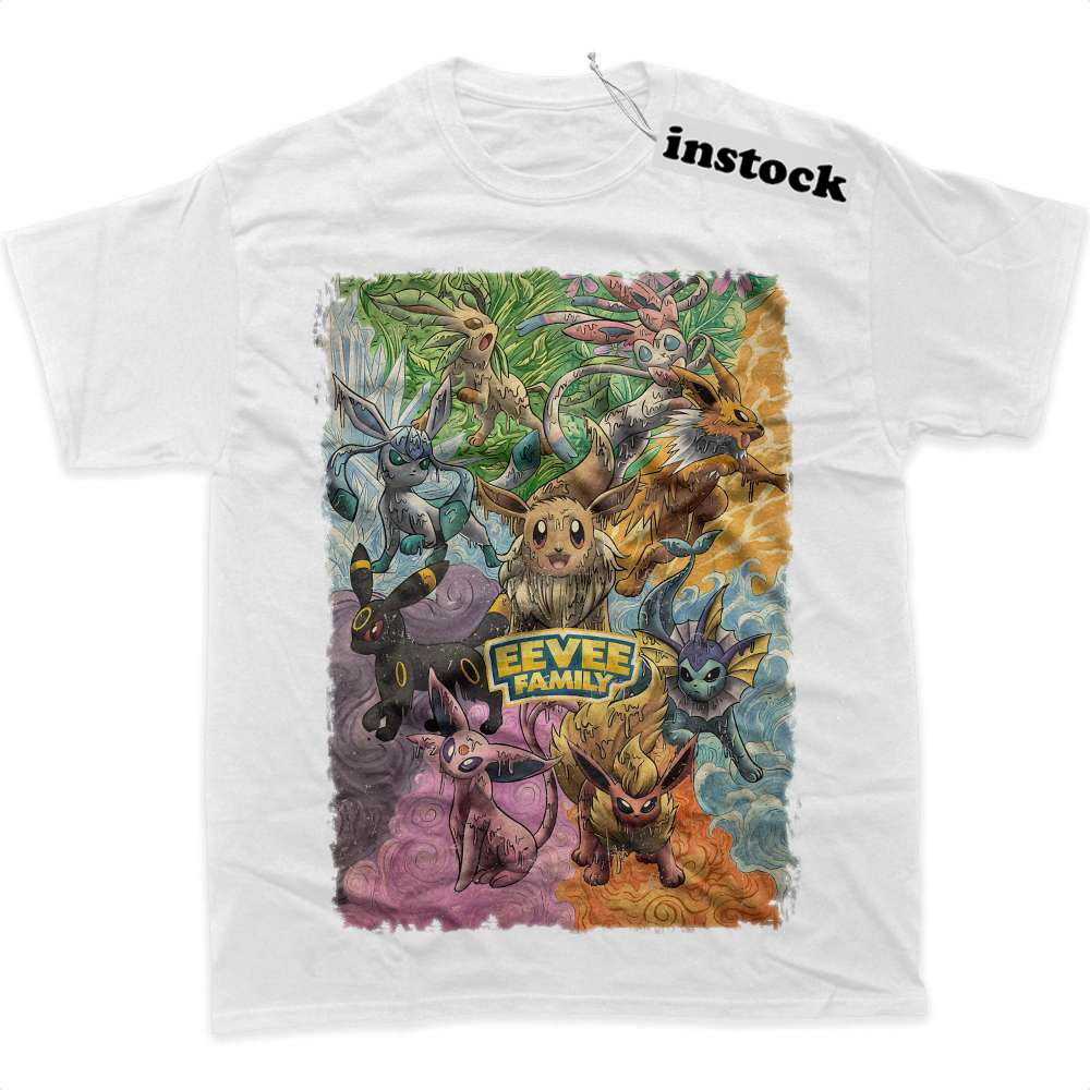 Eevee Shirt, Pokemon Shirt, Anime Shirt, Graphic T-Shirt