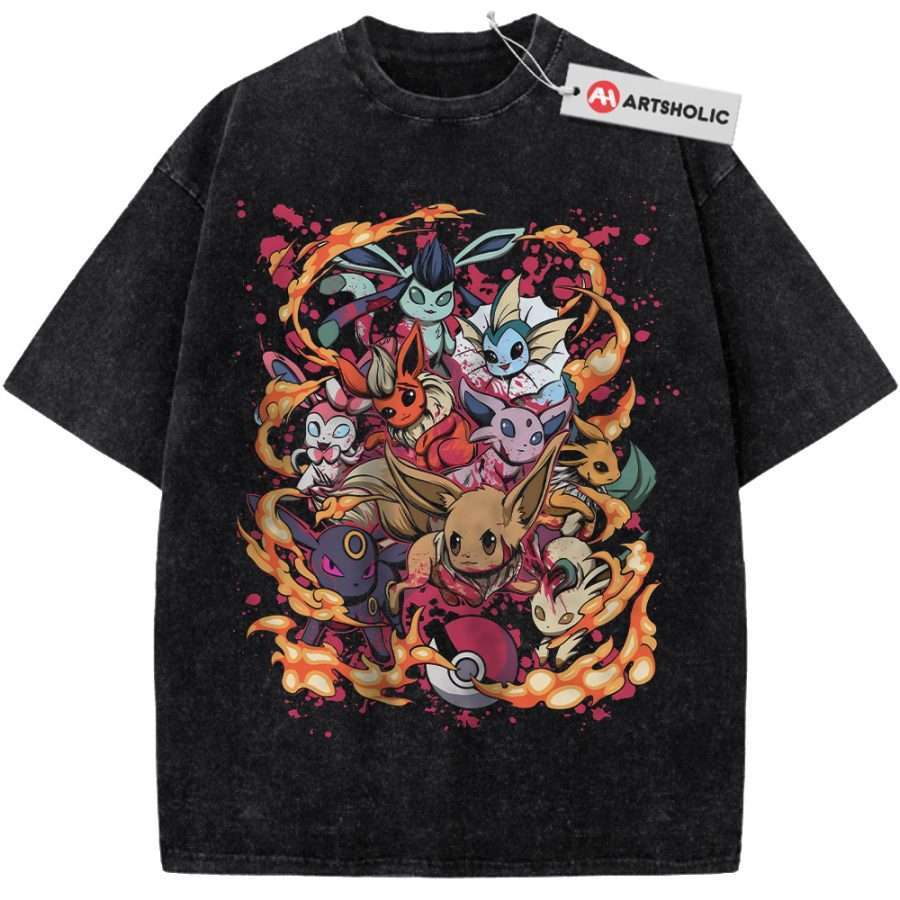 Alternative view of Eevee Shirt, Pokemon shirt, Anime Shirt, Vintage T-Shirt