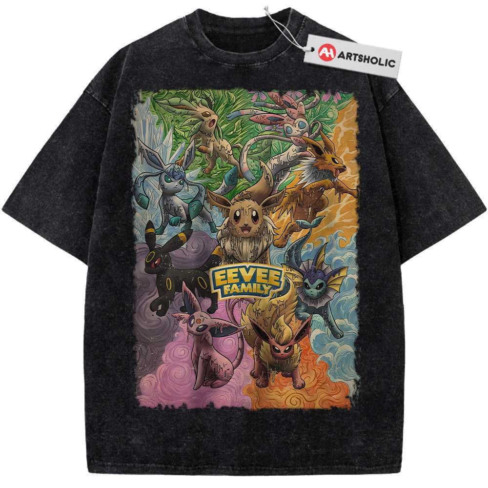 Alternative view of Eevee Shirt, Pokemon shirt, Anime Shirt, Vintage T-Shirt