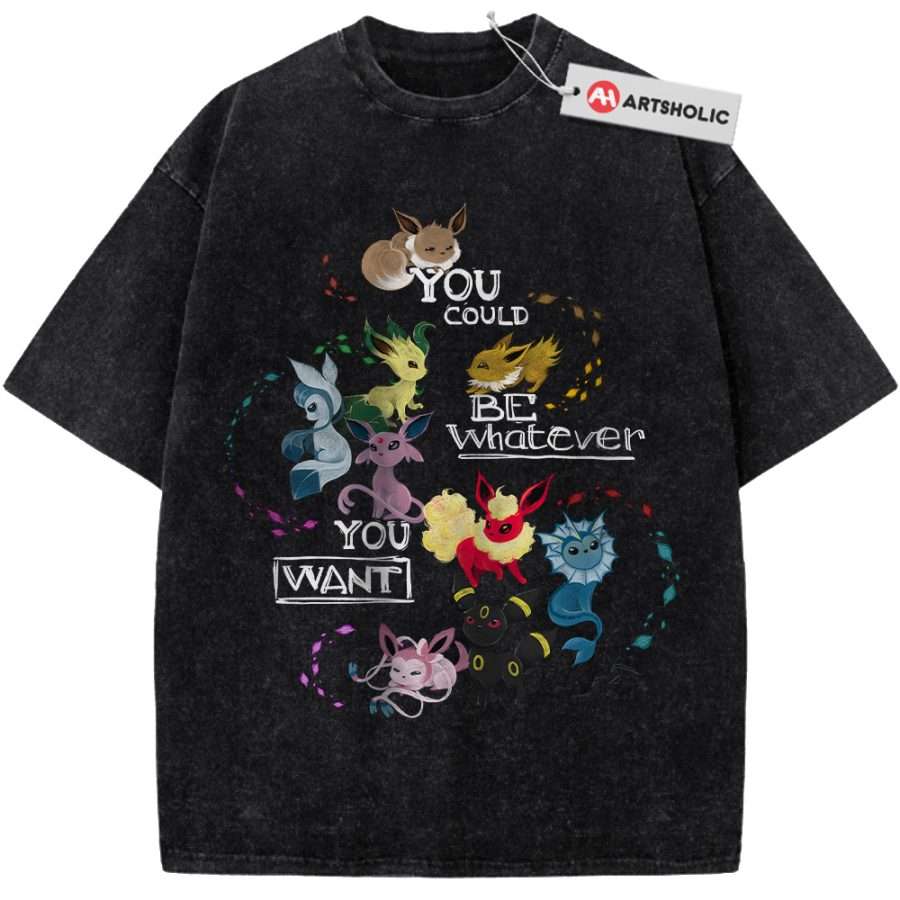 Alternative view of Eevee Shirt, Pokemon shirt, Anime Shirt, Vintage Tee